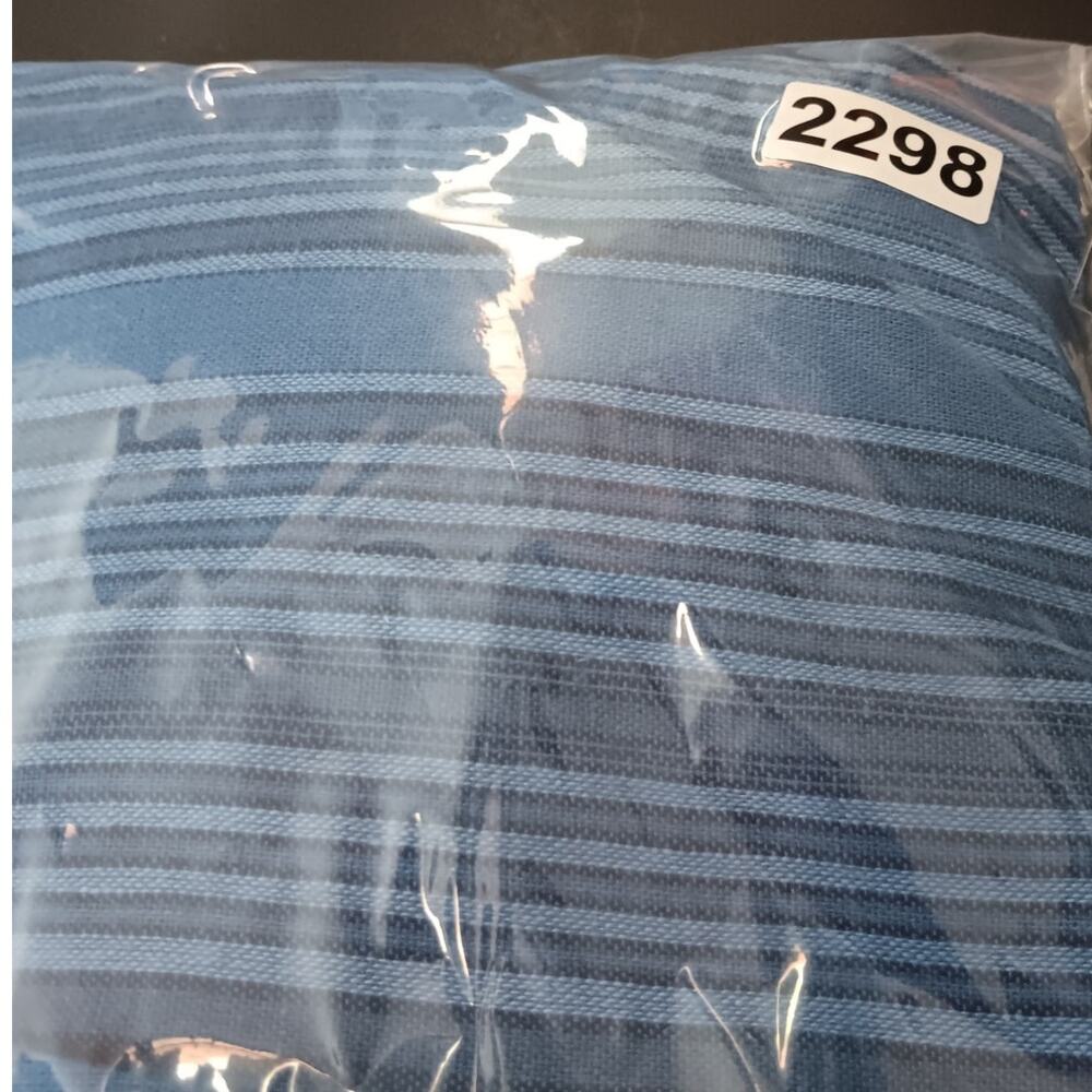 Indigo Rein Linen Blend‎ Pants Women's Large 32X28 Blue Striped Wide Leg Beach - Picture 14 of 14